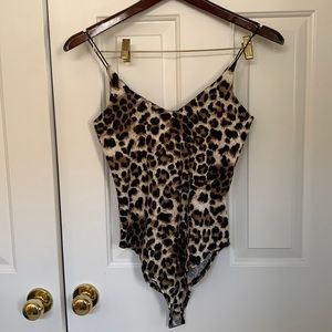 Soft Leopard printed bodysuit